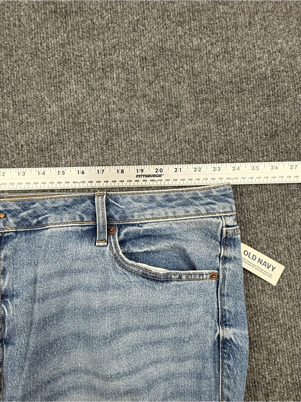 Old Navy OG Straight High Rise Jeans, Blue, Size 24